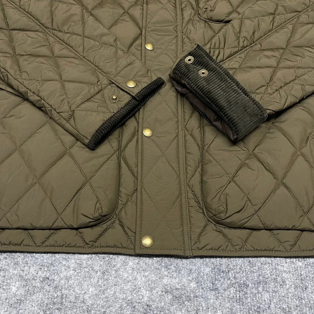 Polo Ralph Lauren Jacket Men XL Dark Brown The Beaton Quilted Corduroy PrimaLoft